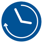 Clock hands showing time elapsed