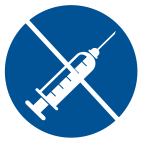 No needles symbol